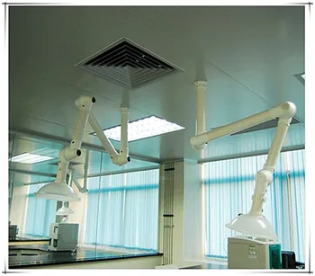 Ceiling Mounted Pp Fume Exhaust With3 Arm Extractor Hood Buy Extractor Hood Fume Extraction Lab Use Ceiling Mounted Iso 5 Exhaust Hood Product On