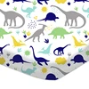 100% cotton woven fabric crib sheet dinosaur world printing theme bassinet sheet floral