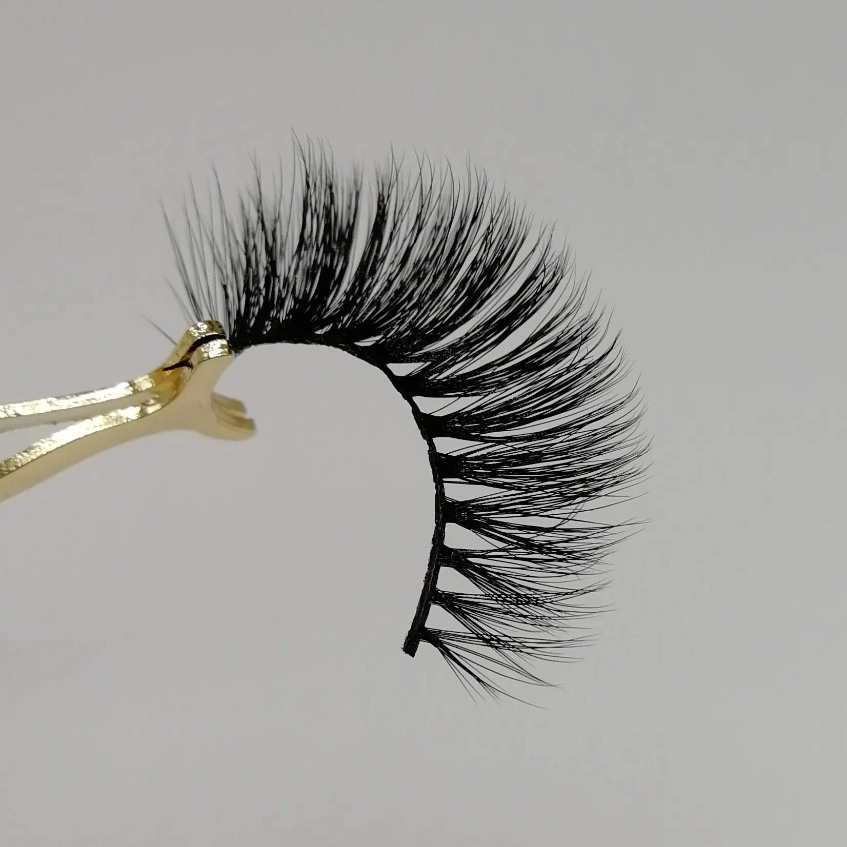 Cruelty Free Fluffy High Quality 3d Real Mink Clear Band False Lashes
