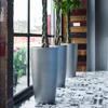 Plastic outdoor garden cylinder tall large size livingroom indoor modern flower pots & planters containers plant pots wholesale