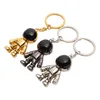 High Quality Creative Individual Astronaut Space Robot Model Metal Key Chain