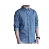 OEM FACTORY PRICE MEN'S LONG SLEEVE CASUAL WOVEN CHAMBRAY SHIRTS