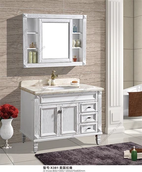 Canada And American Style Antique Bathroom Vanity Unit With Marble