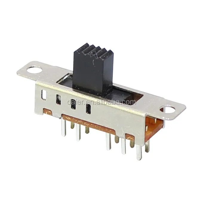 Ss-24e04 2p4t 10 Pin Pcb Terminal 2 Pole 4 Position Slide Switch - Buy 