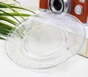 Eco-friendly Round Clear Glass Dinnerware Plate Set,round clear plate
