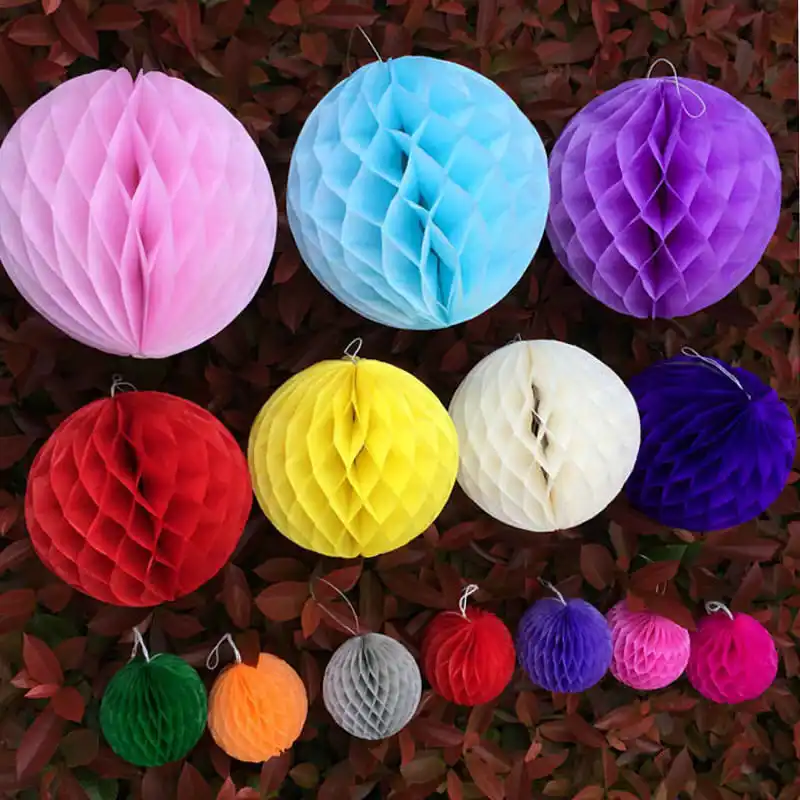 Diy Paper Honeycomb Balls Christmas Space Decoration Buy Honeycomb Ball Ceiling Hanging Christmas Ball Decorations Diy Outdoor Christmas Decorations