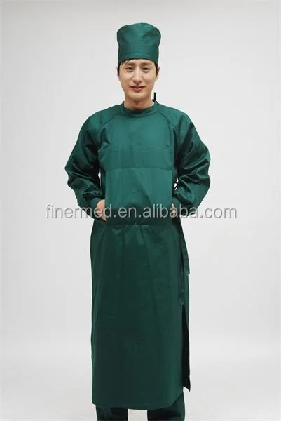 hospital medical washable Reusable autoclavable Operating Theater Cotton Surgical Gown