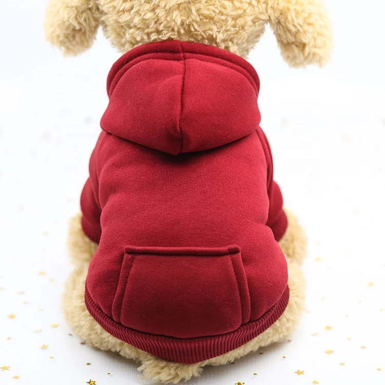 

Cotton oft Fleece Puppy Dog Clothes Hoodie,2 Pieces