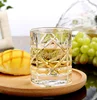 FALAJA clear 10 oz whiskey glass machine pressed whisky glass for drinking