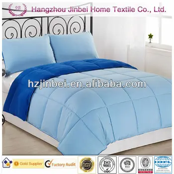 Light Blue Royal Blue Double Side Duvet Polyester Comforter