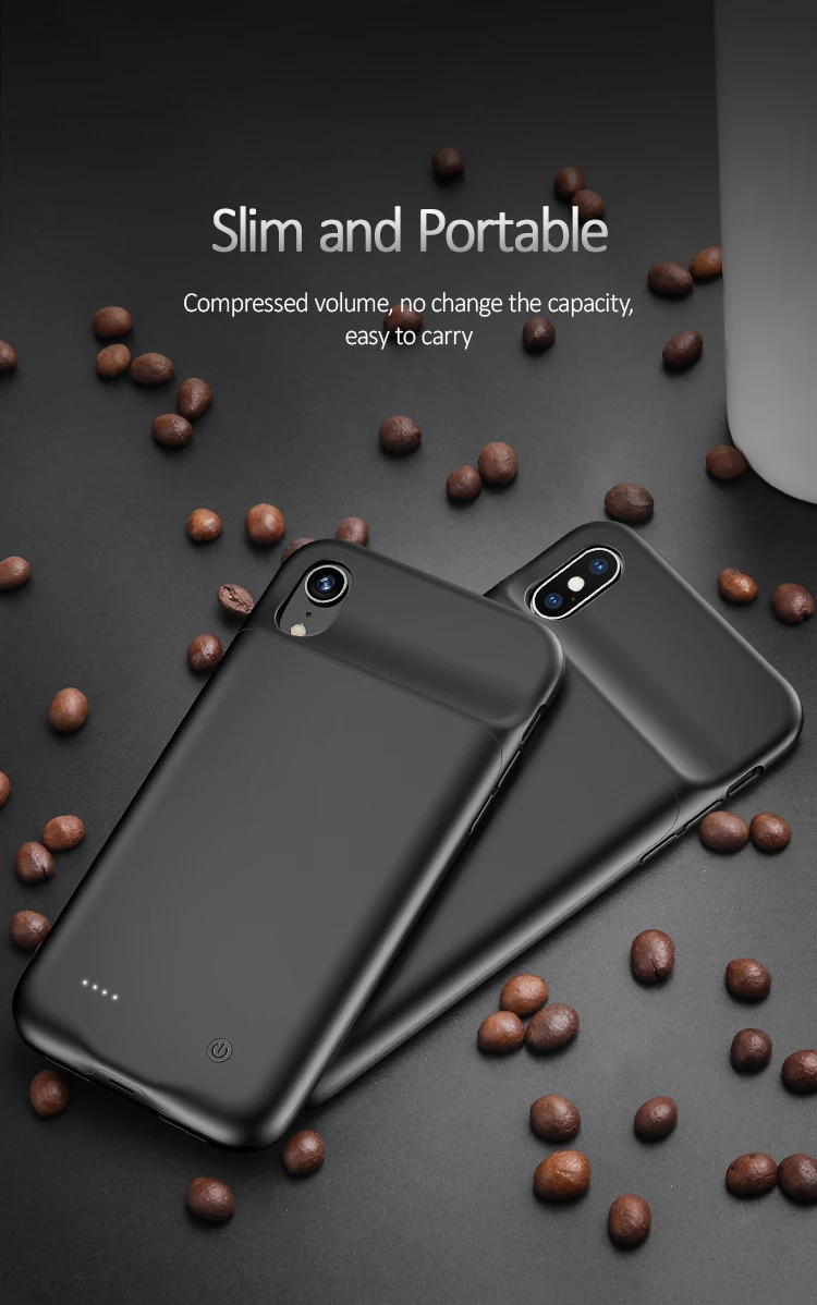 USAMS US-CD69 ROHS portable charger mini mobile Battery 4000mah bank station power Phone Case For IPHONE X