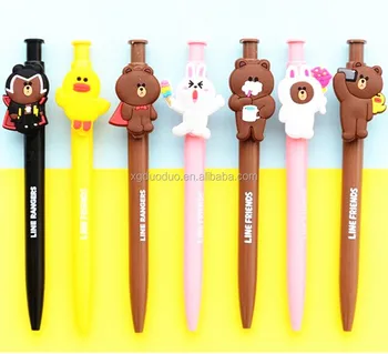 En Gros Personnalisé Enfants Pvc Charme Dessin Animé Kawaii Personnages En Plastique Stylo à Bille Topper Buy Stylo à Billestylo à Billekawaii