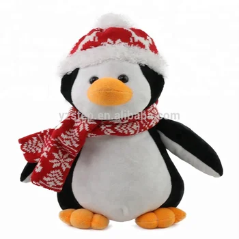 penguin soft toy with scarf