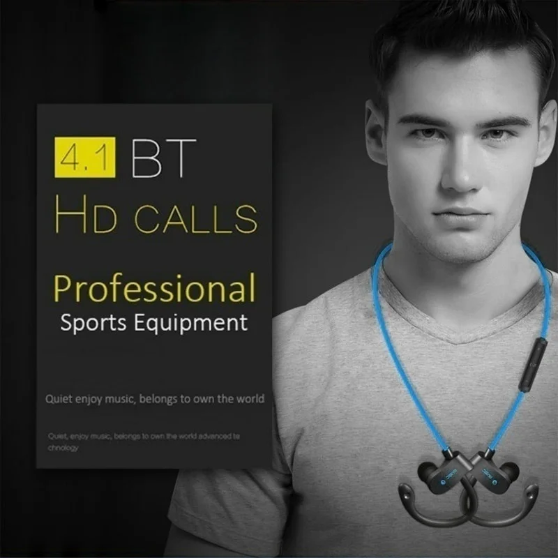 wireless headphone bluetooth Waterproof ear bluetooth sports bass earphone with mic - ANKUX.COM