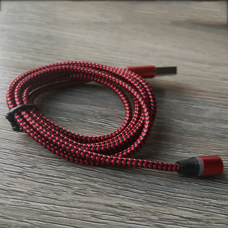 Amazon Hot-selling Braided Design USB Cable 1 2 3 Magnetic Connectors USB Data Cable for Iphone XS And Smartphone