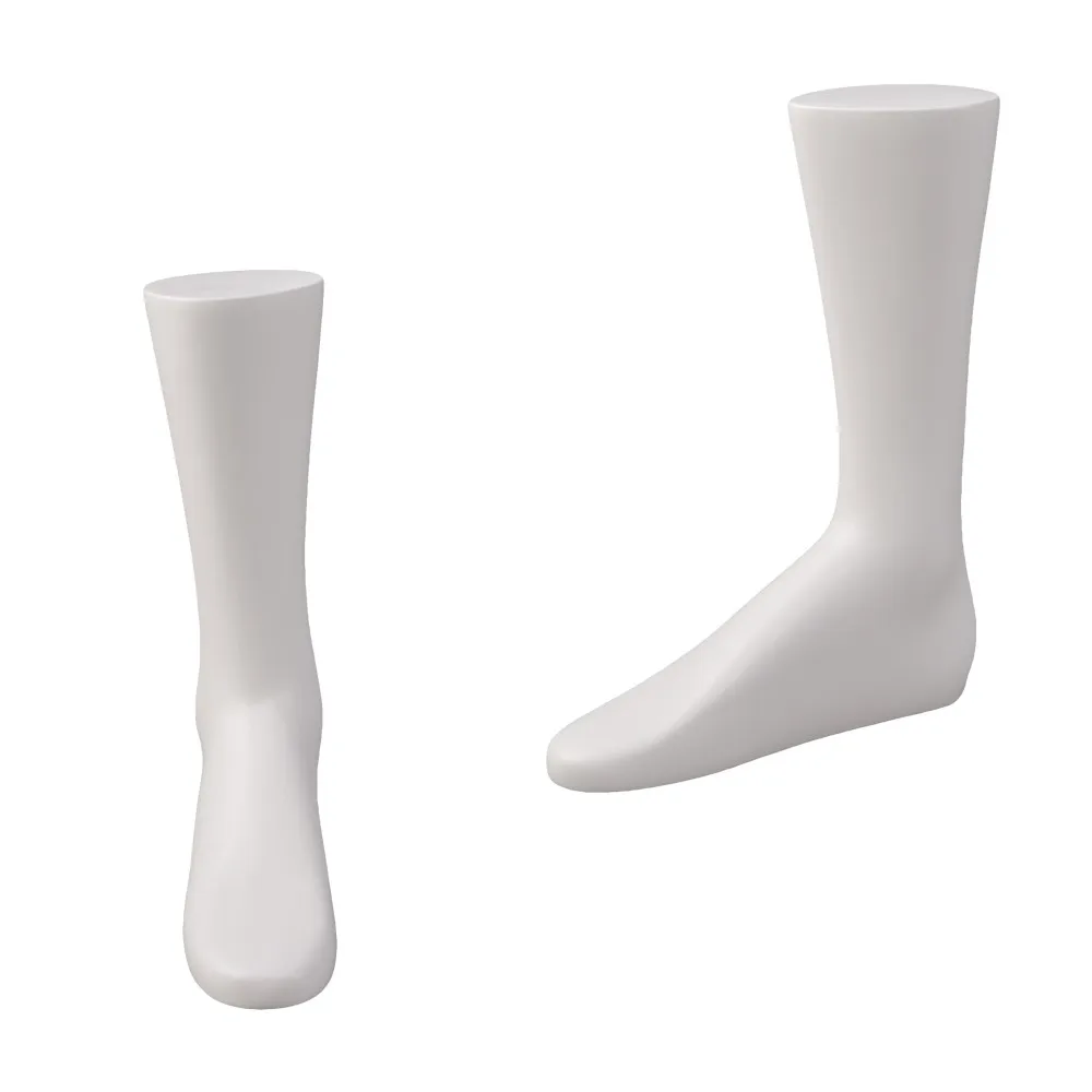 Men Plastic Foot Socks Forms Display Ankle Mannequin Model Foot Forms ...