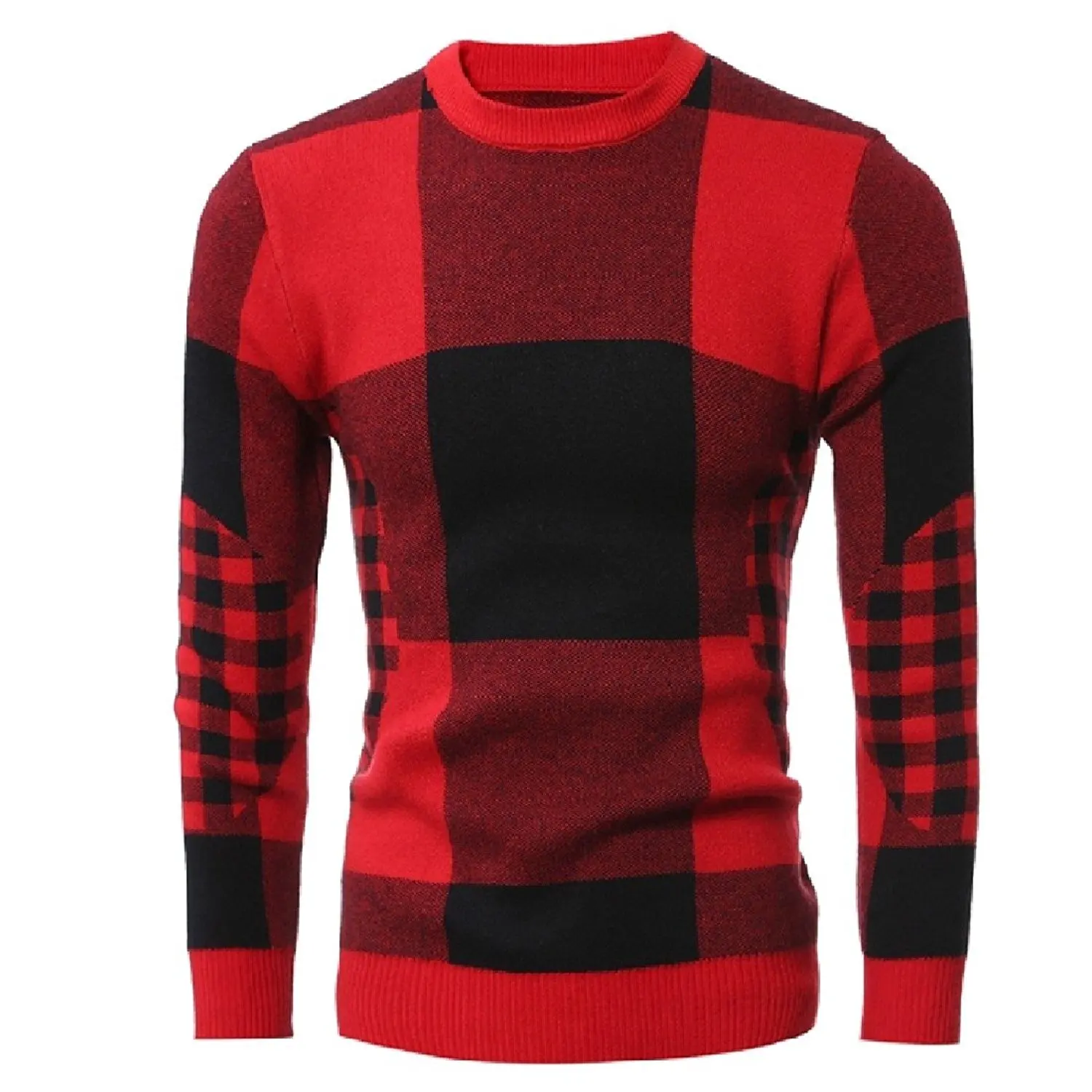 Красно черный свитер