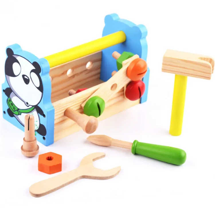 wooden toy tool box