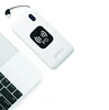 10000mah white with unique pattern qi quick charge usb power battery pack