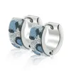 Fashionable 316L stainless steel earring stud w/ particular blue and black spot women's jewelry