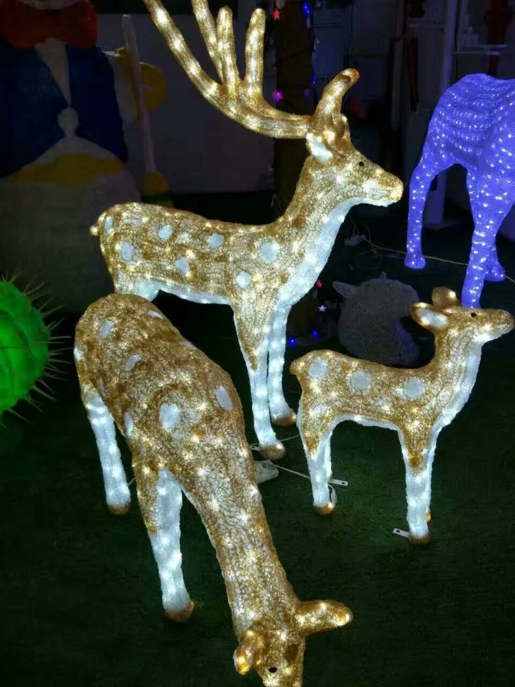 Led Christmas Reindeer Outdoor - Buy Christmas Decoration Led Light Reindeer,Gold Outdoor