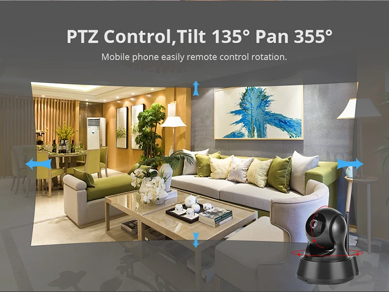 Sectec HD 1080P Two Way Audio Smart IP Wireless Cam IP Camara Security Camera Wireless Cloud Mini Wifi CCTV Camera