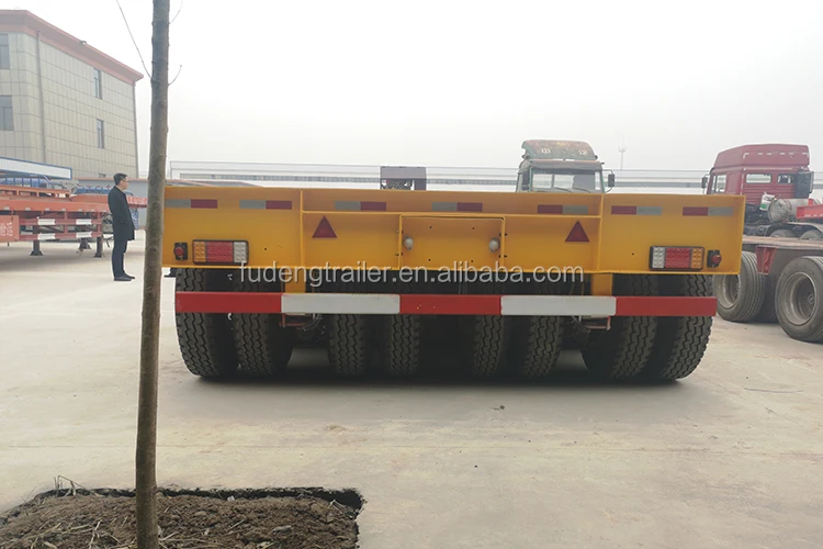 Hydraulic Gooseneck Detachable Low Bed 80 Ton Lowbed Trailer Heavy Haul