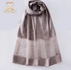 Best Quality fashion scarf 2017 Latest Gauze Customized Rhinestone Acrylic Silk Scarf