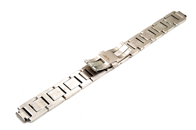 Sliver mid gold wrist removable stainless steel watch strap with butterfly buckle
