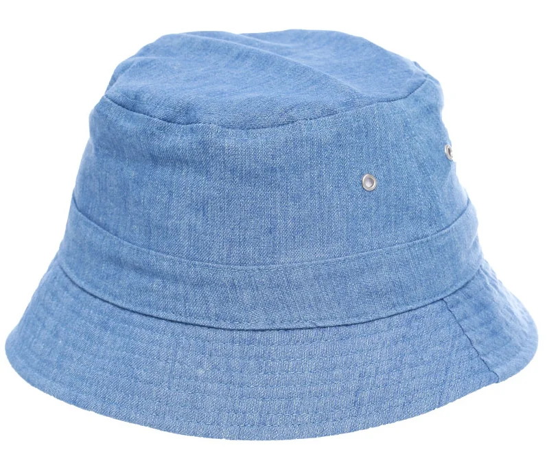 Reversible Into White Terry Towelling Bucket Hat Front Pu Logo Patch