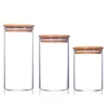 2018 wholesale handblown airtight preserving glass spice jar with lid