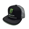 Fashion custom black grey snapback trucker mesh cap hats with fluorescence colour 3d embroidery logo for hip-hop