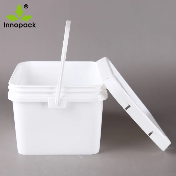 Wholesale Custom Food Grade 2 Gallon Square Plastic Buckets With Lids