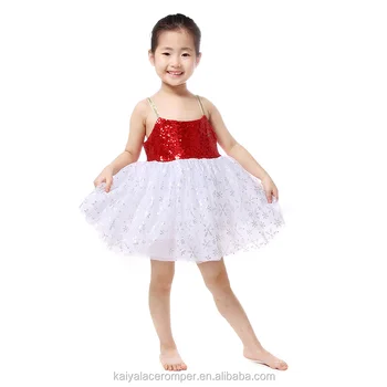 girls red sequin dress