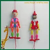 kids toy Fairy tale cartoon figure wooden Pinocchio with string