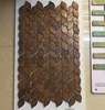Homee bronze copper leaf shape mosaic tile