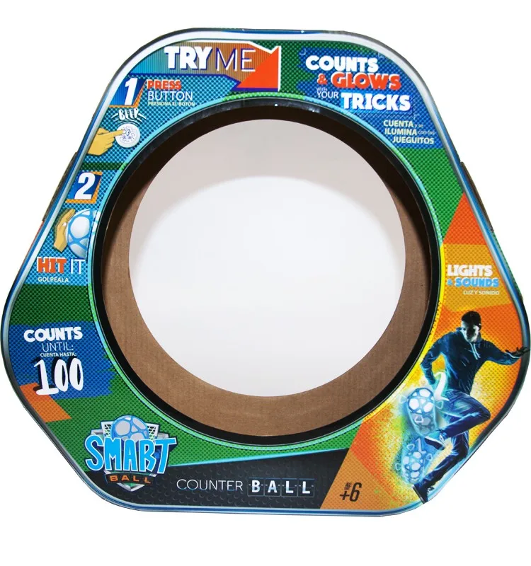 Custom Printed Packaging Corrugated Paper Football Shaped Toy Box Buy