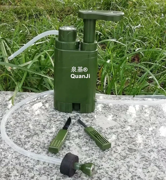 Survivor Filter PRO - Hand Pump Camping Water Filtration System Survival - Water Purifier Survival