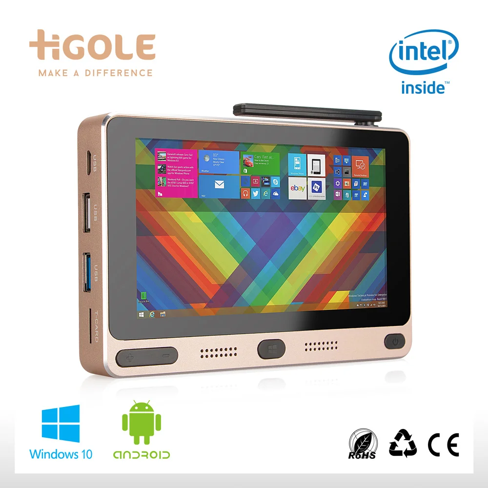 7inch IPS Touch Screen Intel Atom Z3735F Quad Core Mini PC Smart TV Box Windows 10 Android 4.4 Dual OS All in One PC PIPO X8X9X9SX10