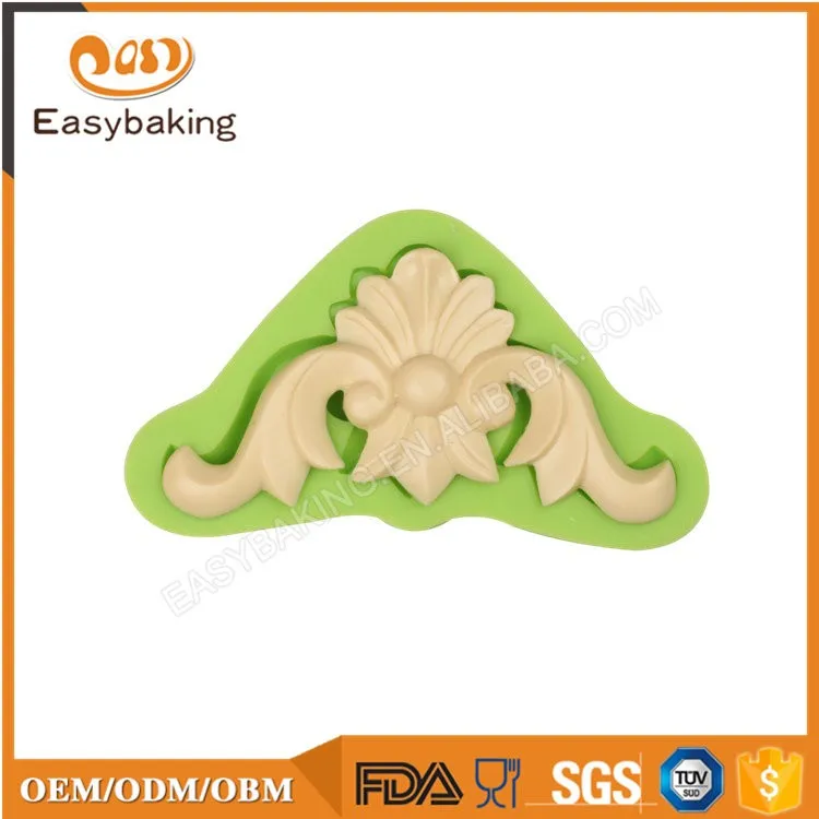 ES-5026 Best selling scroll silicone cake decorating molds fondant cake tools