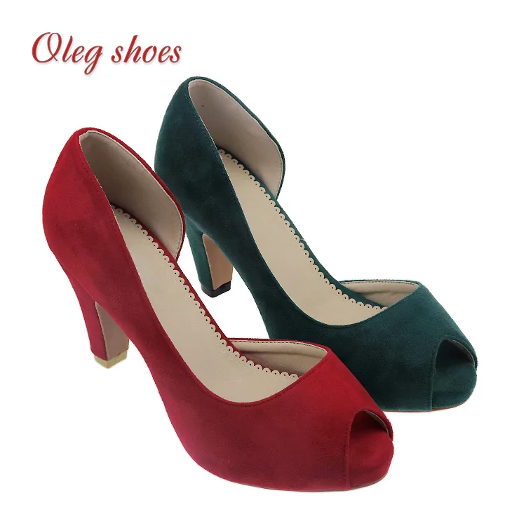 red low heel dress shoes