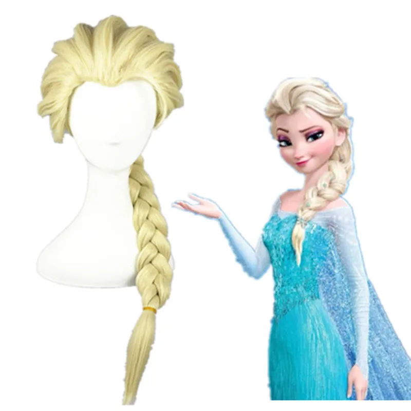 Frozen Elsa Wig, Elsa Frozen New Hair For Adult Kids