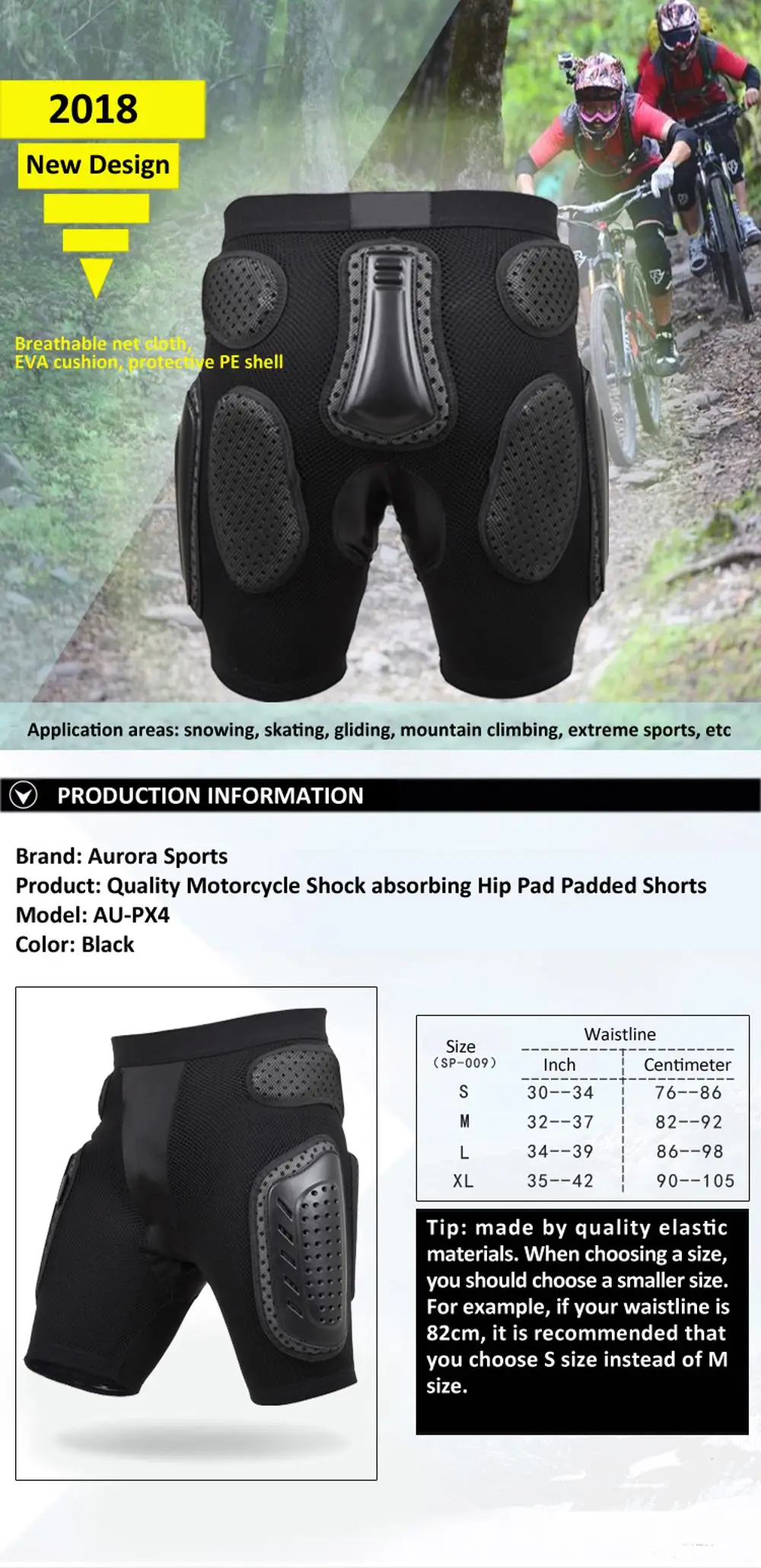 Quality Motorcycle Shock Absorbing Hip Pad Padded Shorts Buy