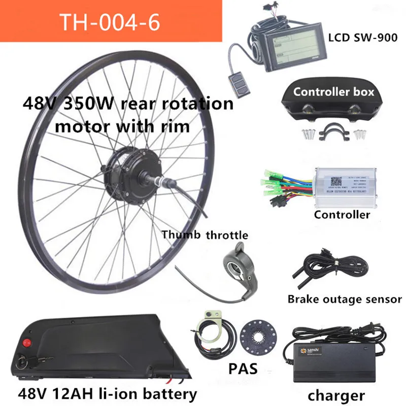 48v Rear Drive E Bike Conversion Kit For Casette And Rotate Motor Buy