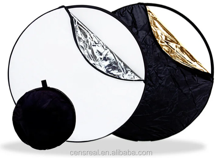 Top quality portable 110cm Multi Disc 5 in 1 colors Photography Reflector