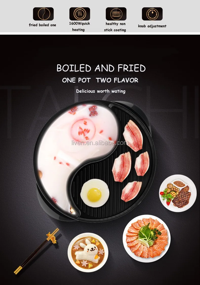 SK-J3200A NEW STYLE  Smokeless Bbq Grill Tool Set With Hot Pot