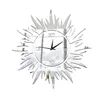Modern home decor background 3d sun wall clock mirror diy acrylic wall clock