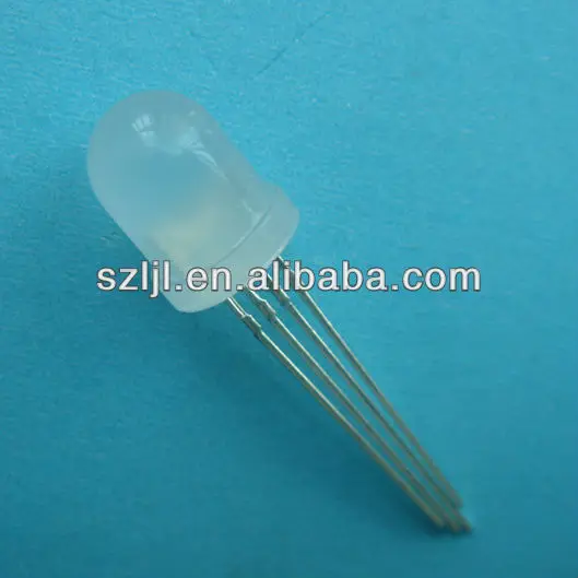 LED Jumbo 8mm Diffused RGB Anode