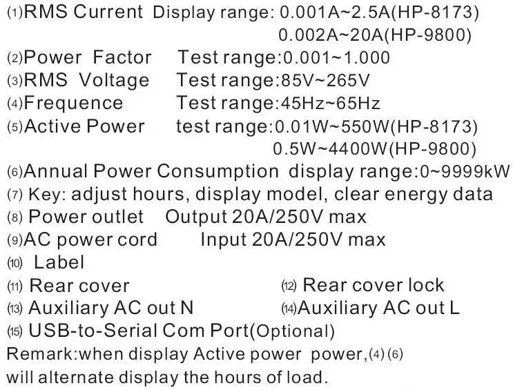 rijk aanvaarden Condenseren Hopi Hp-9800 Handheld Power Meter Power Analyzer Led Metering Socket  Measurable Current-voltage Power Factor - Buy Power Meter,Power Analyzer,Hp- 9800 Product on Alibaba.com