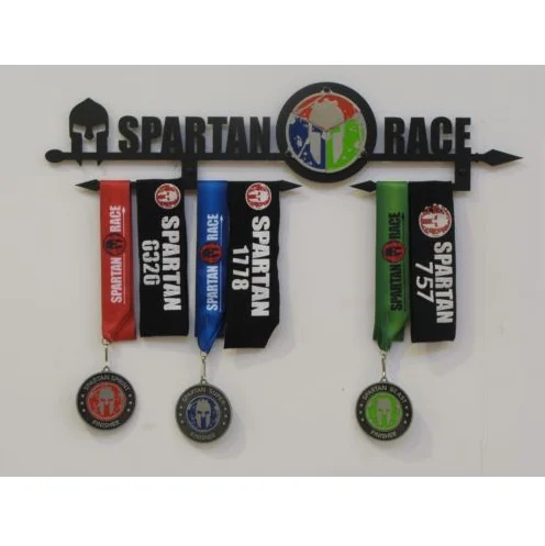 Other Fitness Clothing Spartan race Trifecta medal display black or ...